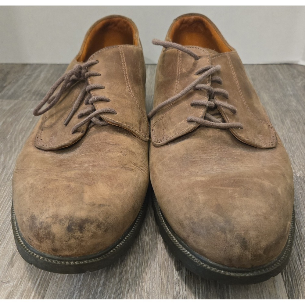Timberland Shoes Mens Size 11.5 Brown Leather Lace Up Casual Derby Shoe - Picture 2 of 10